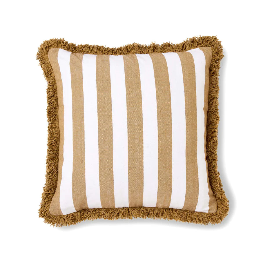 Carlton Mustard Stripe Cushion