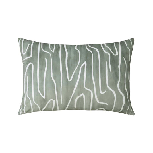 Crevice Sage Velvet Linen Cushion