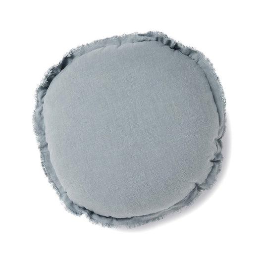 Lewis Blue Round Cushion