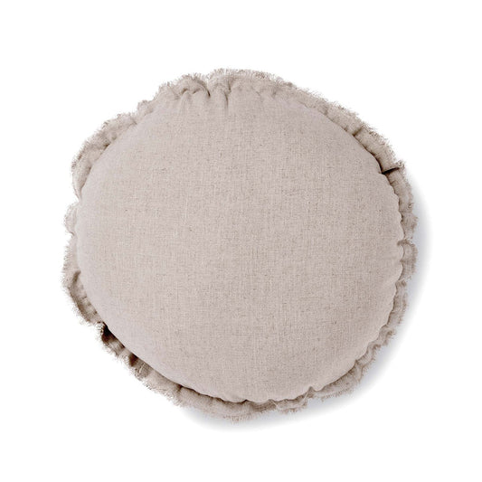 Lewis Oatmeal Round Cushion