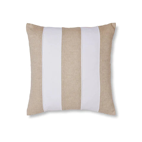 Riley White Patch Cushion